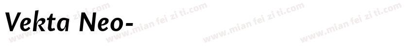 Vekta Neo字体转换
